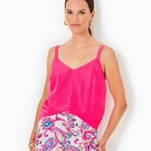 Lilly Pulitzer Nadine Satin Cami Size 12 EUC